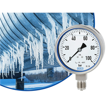 New pressure gauge withstands extreme cold down to -70 &deg;C